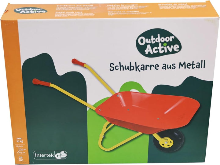 OUTDOOR ACTIVE Kinder Metallschubkarre rot 559