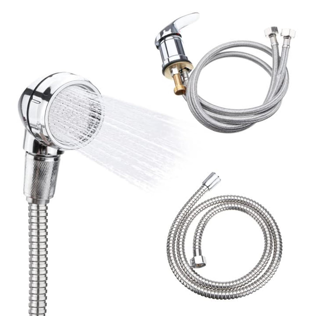 Duschkopf und Schlauch-Set Wasserhahn-Set, Wasserhahn-Set