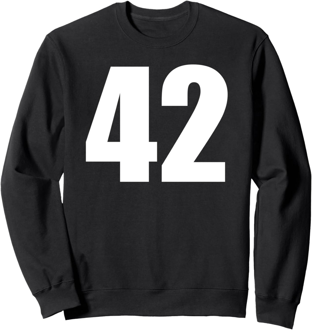 Sport Nummer 42 Baseball Fussball Fussball Basketball Sweatshirt