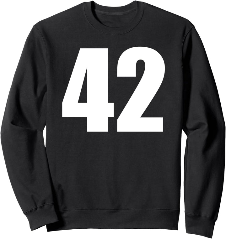 Sport Nummer 42 Baseball Fussball Fussball Basketball Sweatshirt