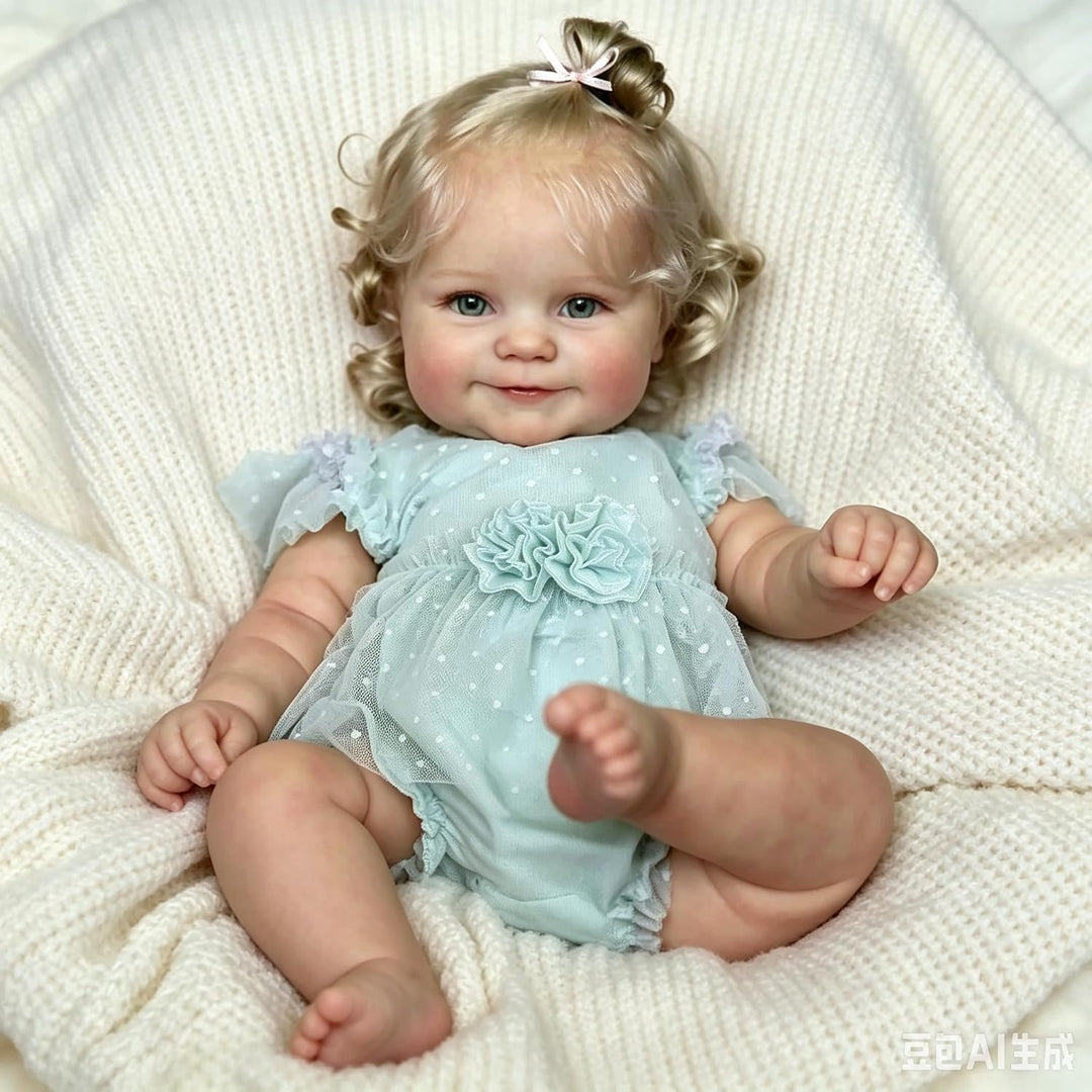 Zero pam Reborn Baby Vollsilikon Lebensecht-48CM Lebensechte Babypuppen, Reborn Puppen Lebensecht Mi