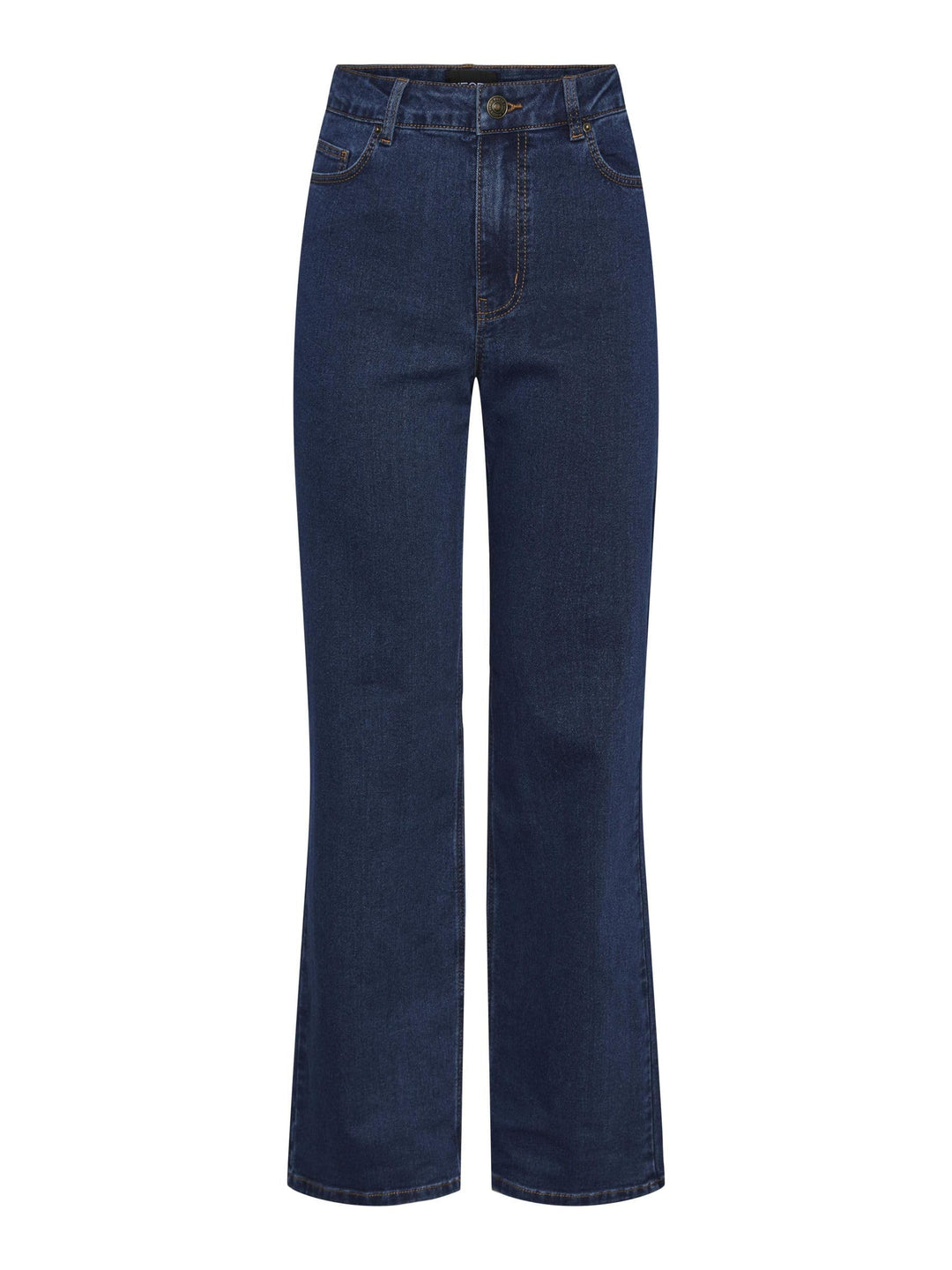 NAME IT Damen Pcpeggy Hw Wide Pant Db Noos Bc XS Dark Blue Denim, XS Dark Blue Denim