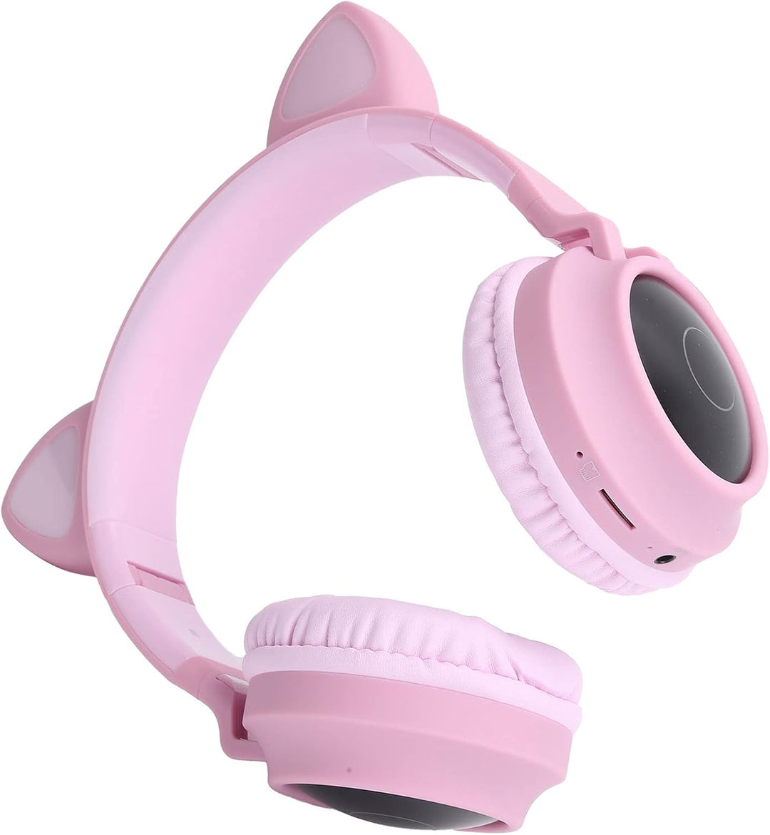 Fydun Katzenohr-Kopfhörer, 3D-LED-Licht, 5.0, Faltbare Headsets mit Professionellem Zubehör (#3)