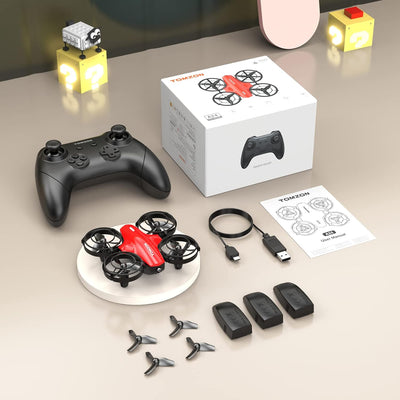 Tomzon mini Drohne für Kinder Anfänger RC Quadrocopter mit 24min Lange Flugzeit, Kampfdrohne mit 360