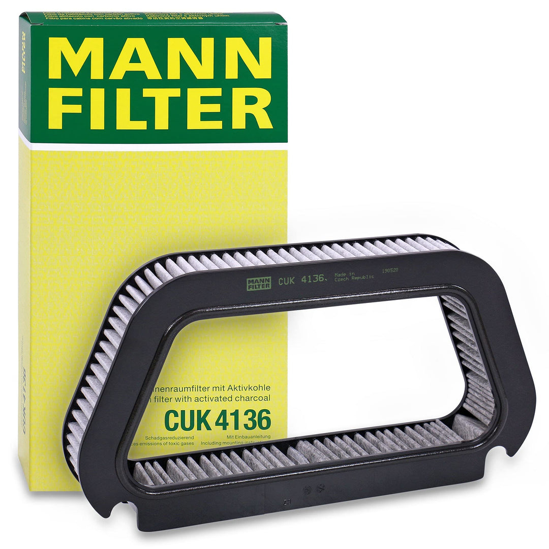 MANN-FILTER CUK 4136 Innenraumfilter – Pollenfilter mit Aktivkohle – Für PKW