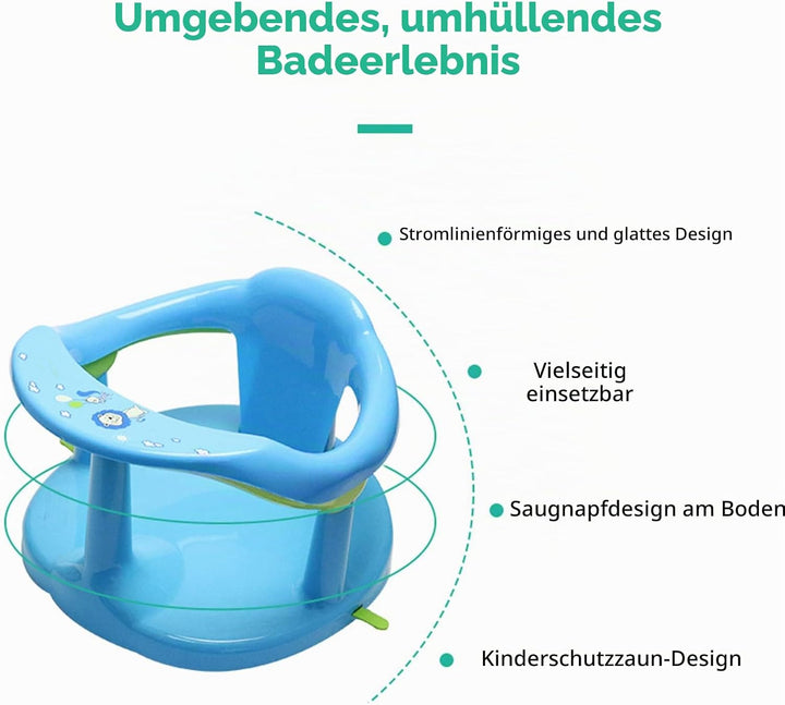 Badesitz für Babys, Baby-Badewannensitz zum Baden im Sitzen, Niedliche Baby-Duschstühle zum Sitzen i