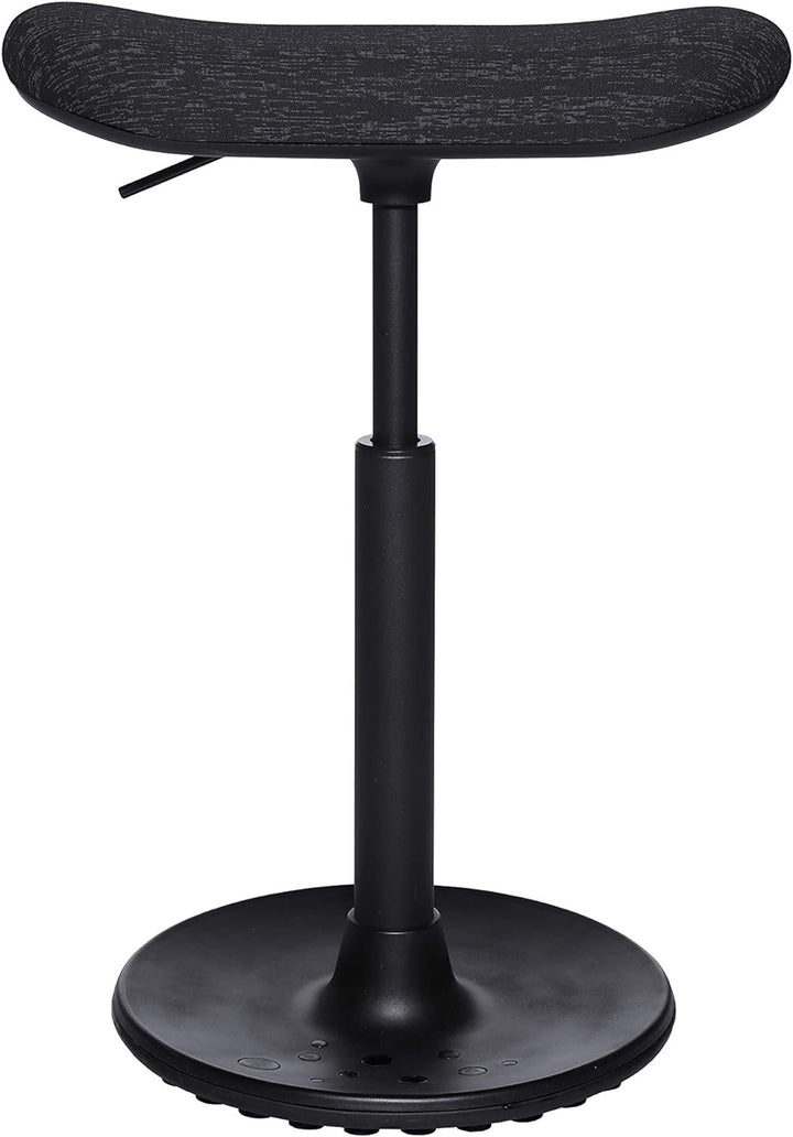 Topstar Sitness H2, Arbeitshocker, Stehhilfe, Drehhocker, Skateboardsitz, höhenverstellbar, Stoffbez