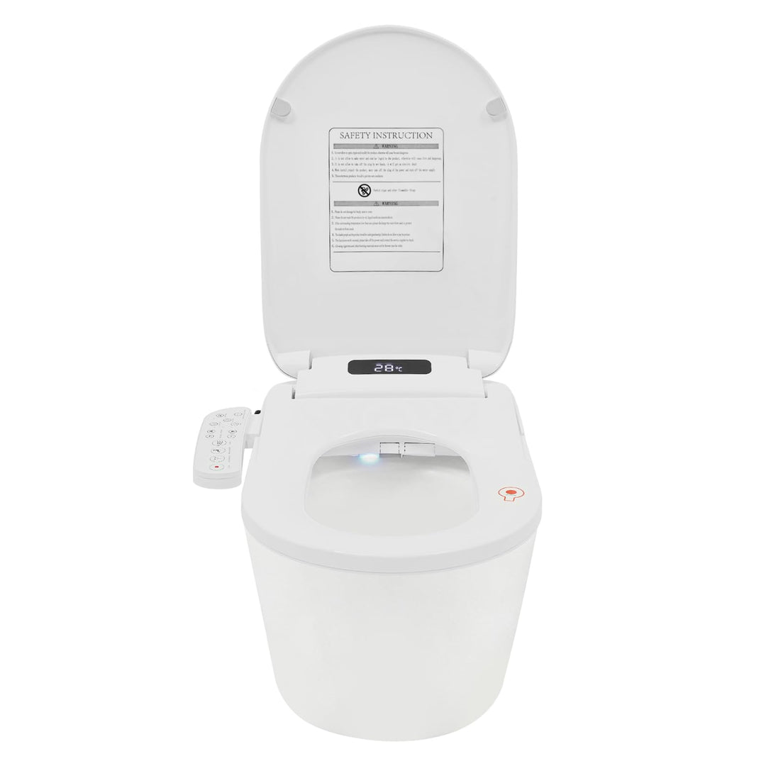 Bidet Toilettensitz 1030W Mit Warmlufttrockner Und Fernbedienung, Dusch WC Sitz Mit Sitzheizung Und