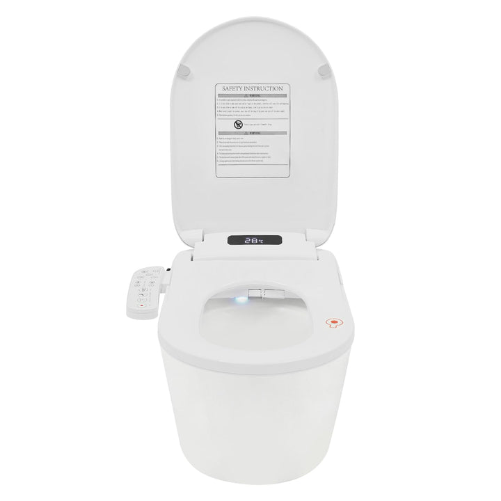 Bidet Toilettensitz 1030W Mit Warmlufttrockner Und Fernbedienung, Dusch WC Sitz Mit Sitzheizung Und