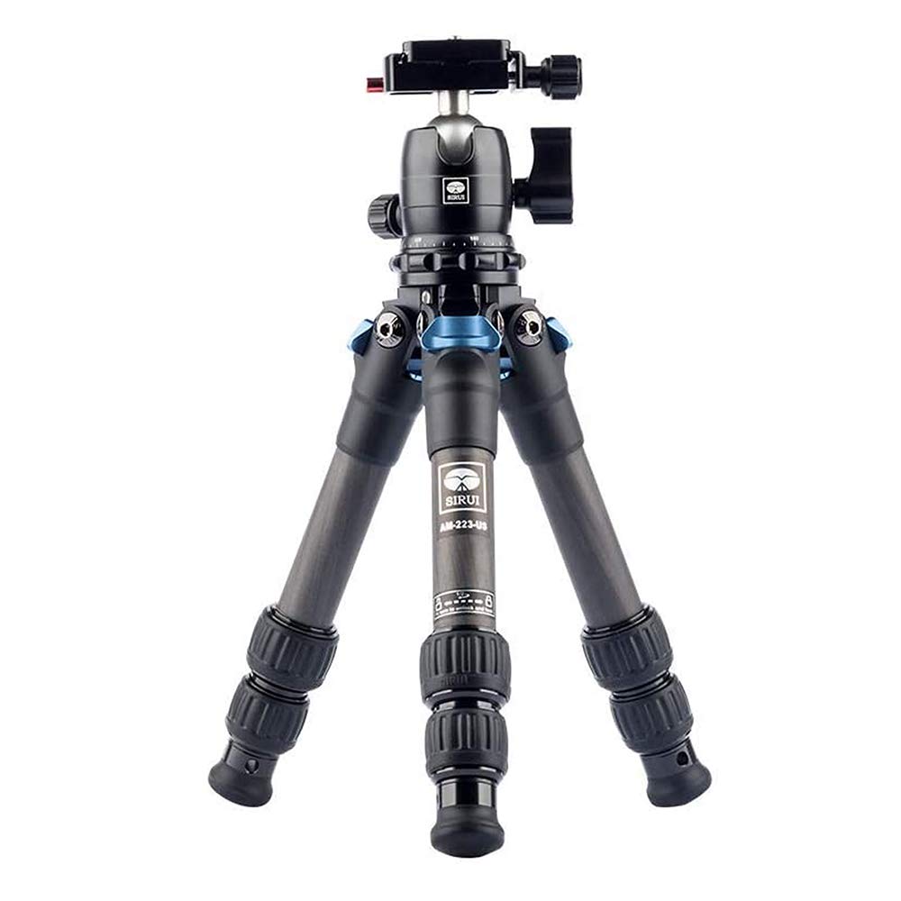 SIRUI AM-223+B-00K Stativ Mini Tripod Kamera Dreibeinstativ Carbon Ministativ Tischstativ 42,3 cm mi