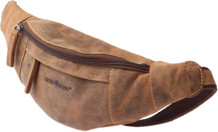 Green Burry Vintage Bauchtasche 2 1743A, Bauchtasche, Braun, one size Brown, Brown