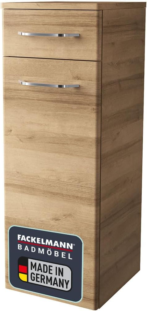 FACKELMANN Milano Midischrank mit Tür und Schublade – Schrank für Badezimmer (30,5 cm x 83 cm x 32 c