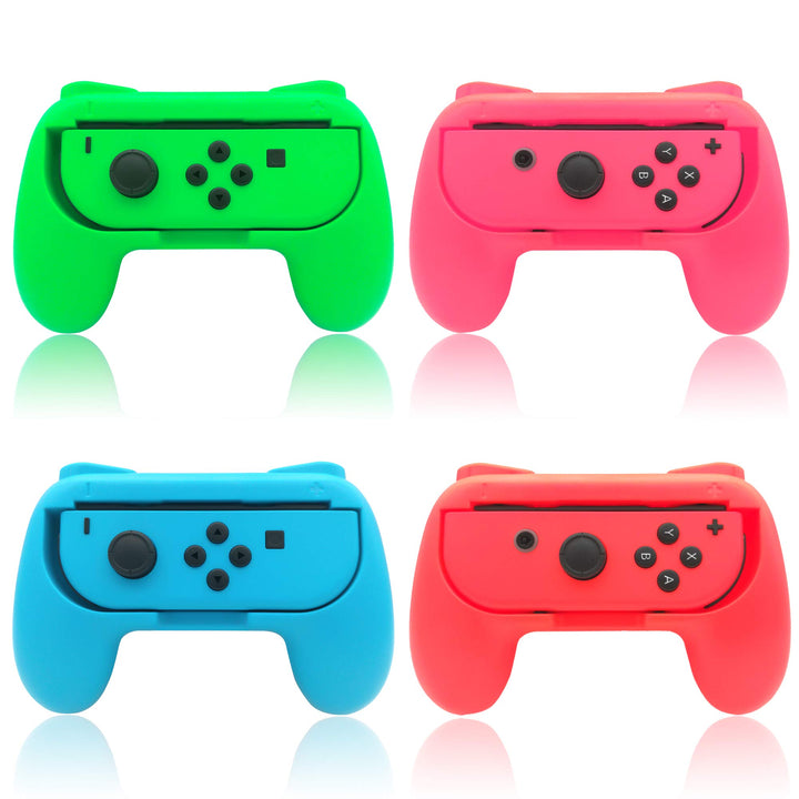 FYOUNG Grip für Joy Con Switch & Switch OLED Modell, [4 Pack] Comfort Controller Griff Halterung Zub