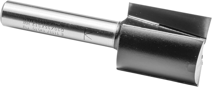 ENT 11187 Nutfräser HW, Schaft (S) 12 mm, Durchmesser (D) 30 mm, NL 35 mm, SL 55 mm, GL 90 mm, mit H