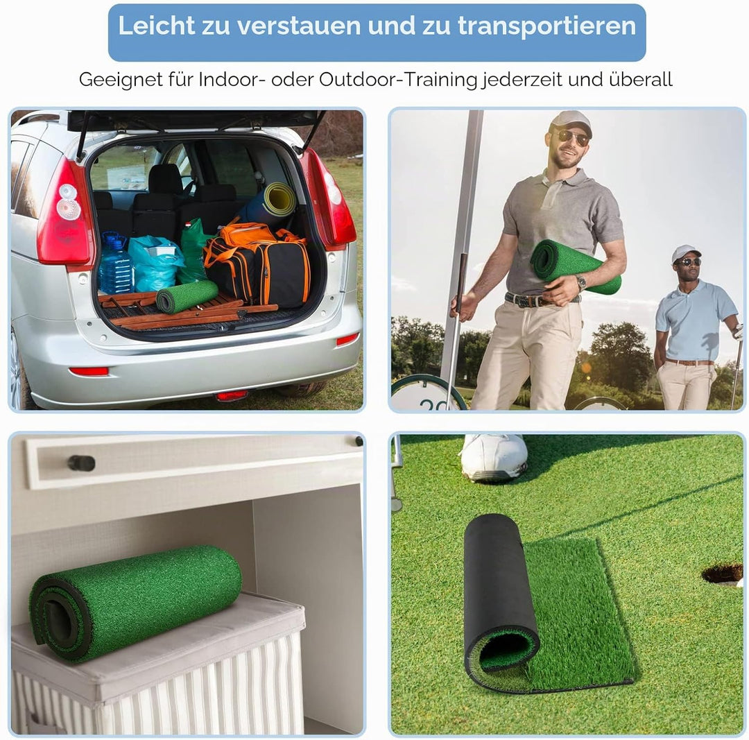 Abschlagmatte, Schlagmatte Golf-Übungsmatte Schlagmatte für Indoor Outdoor Trainingshilfen Mini Fair