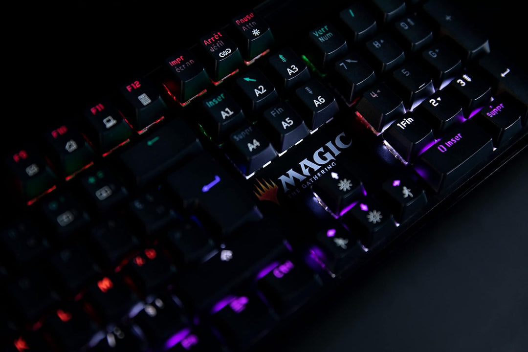 Konix Magic The Gathering Kabelgebundene mechanische Gaming-Tastatur AZERTY - Anti-Ghosting - 20 Lic