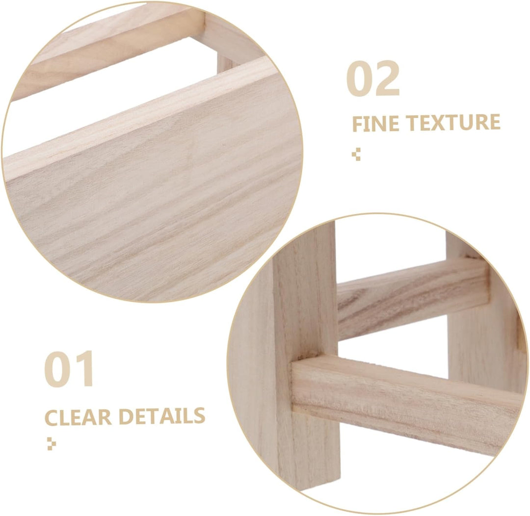 STOBAZA Kleiner Hocker Vielseitig als Sitz und Fussbank Kompakt Leicht für Schuhwechsel Zuhause und