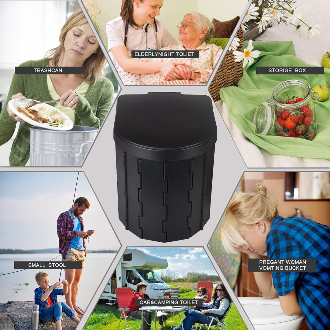 KINSPORY Campingtoilette, Mobile Toilette, Trenntoilette, Tragbare Toilette für Draussen oder Drinne
