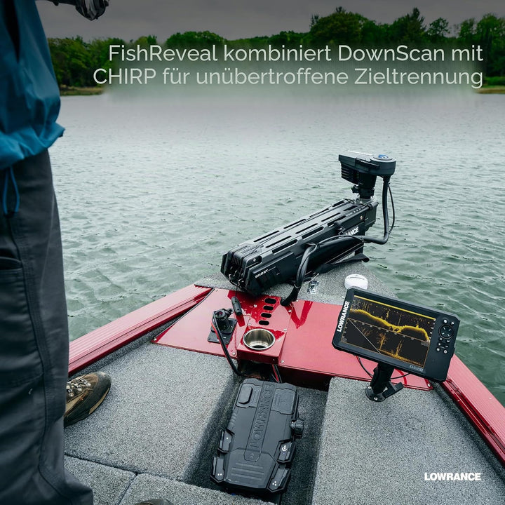 Lowrance Eagle Eye Fischfinder mit Live-Sonar, Zwitschersonar und DownScan mit Fischenthüllung, 22,9