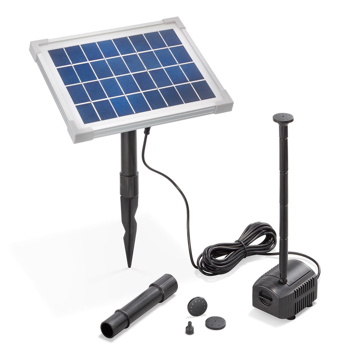 Solar Teichpumpe 5 Watt Solarmodul 250 l/h Förderleistung 100 cm Förderhöhe esotec Professional Prod