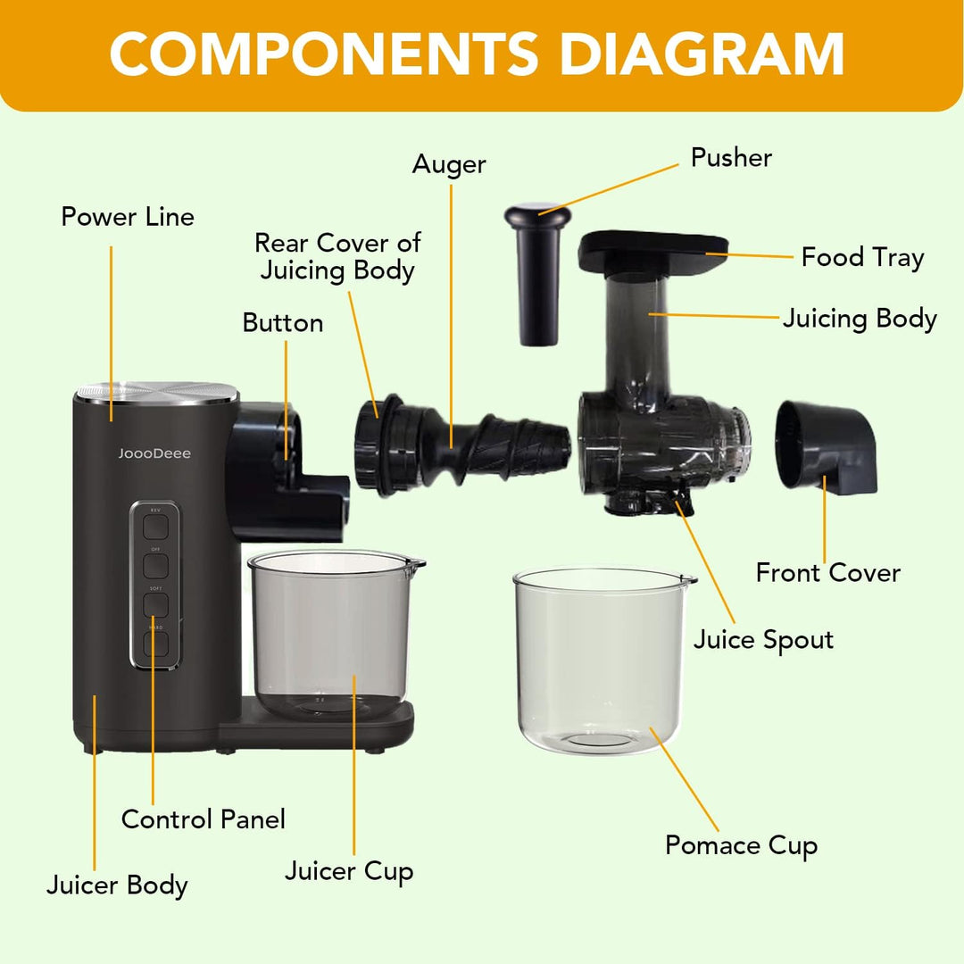 Slow Juicer Entsafter, Saftpresse, Zerkleinernde Entsaftermaschine, Gemüse Und Obst Testsieger mit R
