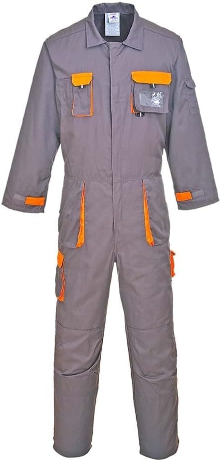 Portwest Portwest Texo Kontrast Overall, Grösse: XL, Farbe: Grau, TX15GRRXL Grau XL, Grau XL