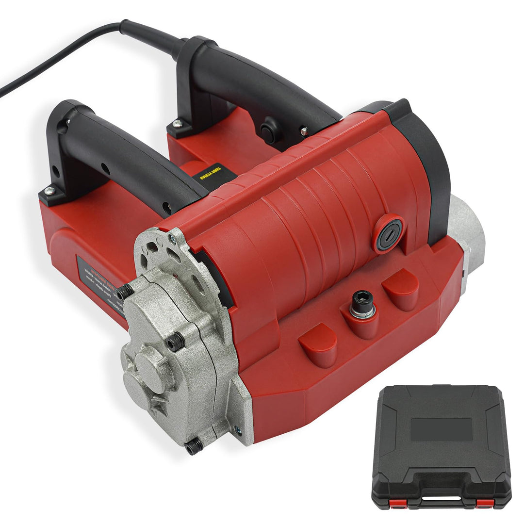 Betonfräse 4580W Elektrische Wandhobelmaschine 3500RPM, 1-4mm Einstellbare Hobeltiefe, 15cm Breite,