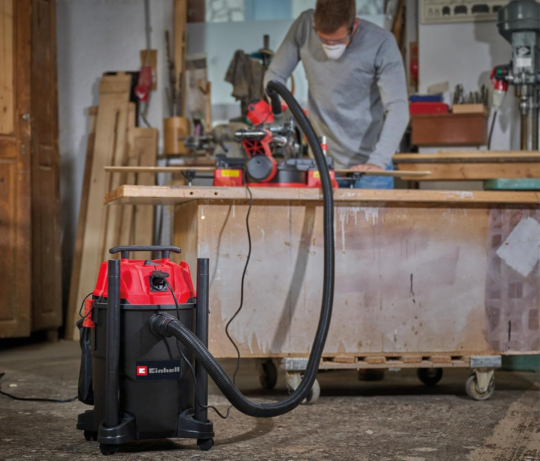 Einhell Nass-Trockensauger TC-VC 2555 A (850 Watt, 180 mbar Saugleistung, Automatiksteckdose, 25 L A