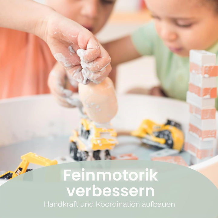 Inspire My Play – 3 x Koralle Stapelbare Silikonschaufeln – Perfektes Zubehör für Sensory Play Tray