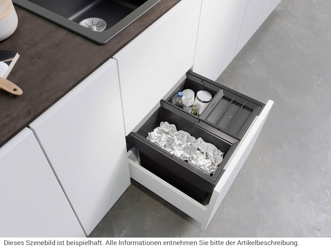 BLANCO FLEXON II low 50/3 | Abfall Müllsystem | für 50 cm breite Unterschränke | zum Einbau in Schub