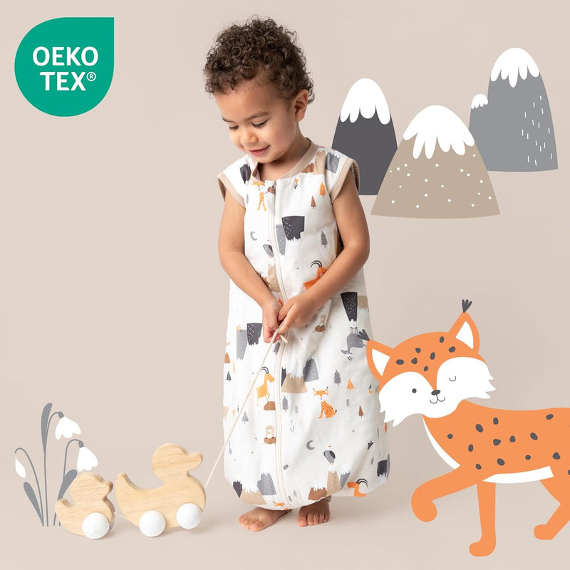 schlummersack Baby Schlafsack mit Füssen Sommer 1 Tog dünn | Schlafsack mit Beinen und verlängerten