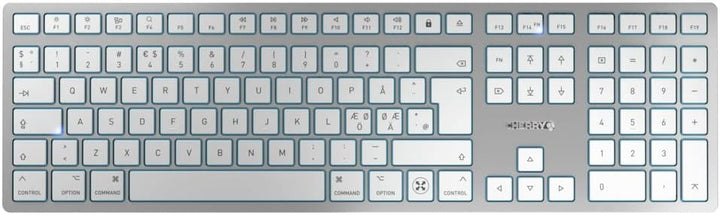 CHERRY KW 9100 Slim for MAC, kabellose Tastatur, Mac-Layout, Pan-Nordisches Layout (QWERTY), wahlwei