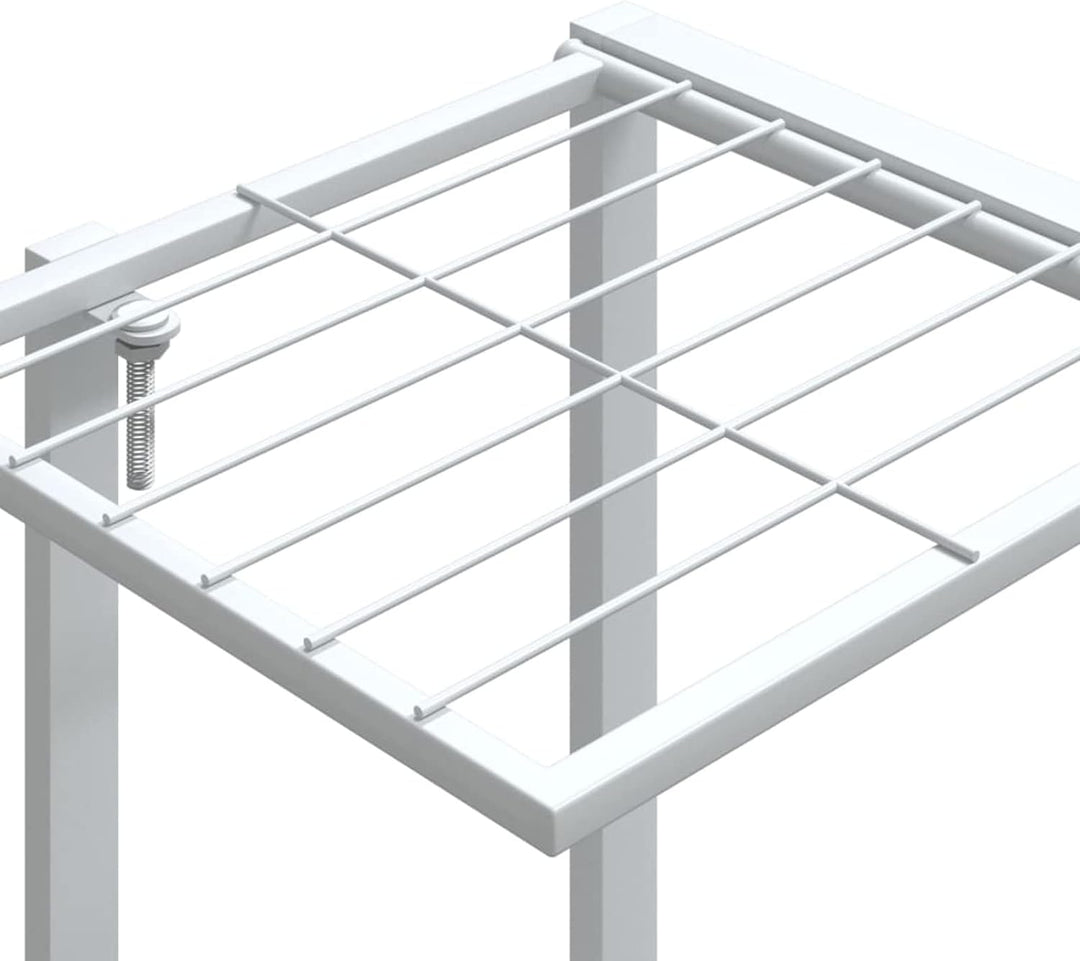 Festnight Blumenständer Blumenregal Pflanzenständer Metall Pflanzenregal Blumensäule Blumentreppe Me