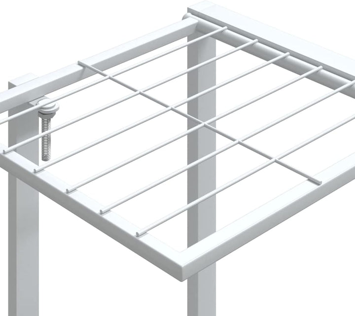 Festnight Blumenständer Blumenregal Pflanzenständer Metall Pflanzenregal Blumensäule Blumentreppe Me