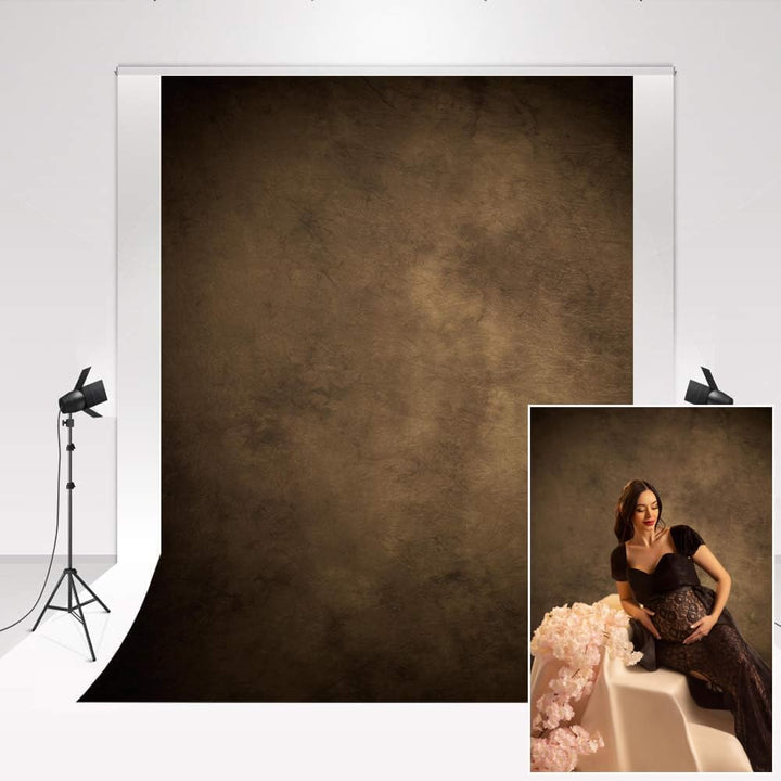 Kate Brown Fotohintergründe 3x3m Schwarz-Braun Farbverlauf Fotostudio Hintergrund Porträtfotografie