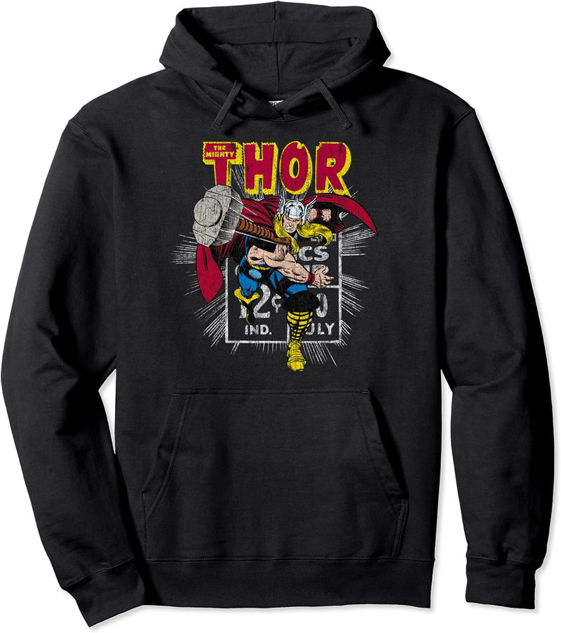 Marvel The Mighty Thor Marvel Comics Price Stamp Pullover Hoodie