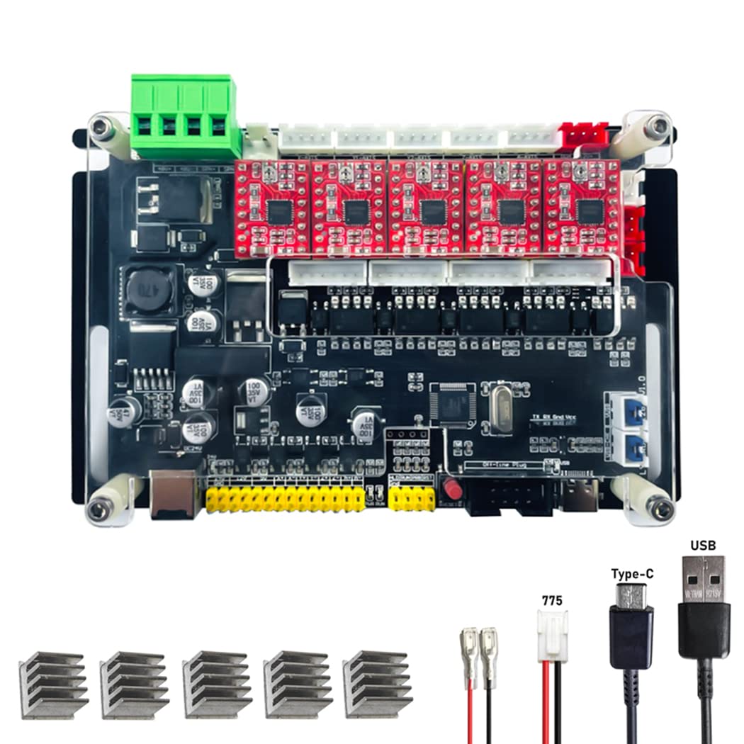 GRBL Controller Steuerplatine, Neue GRBL 4Achsen Schrittmotor Controller Steuerplatine, mit Offline/