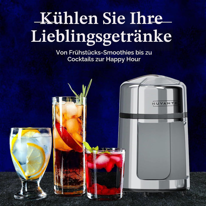 Nuvantee Eiszerkleinerer aus rostfreier Zinklegierung, Verchromte