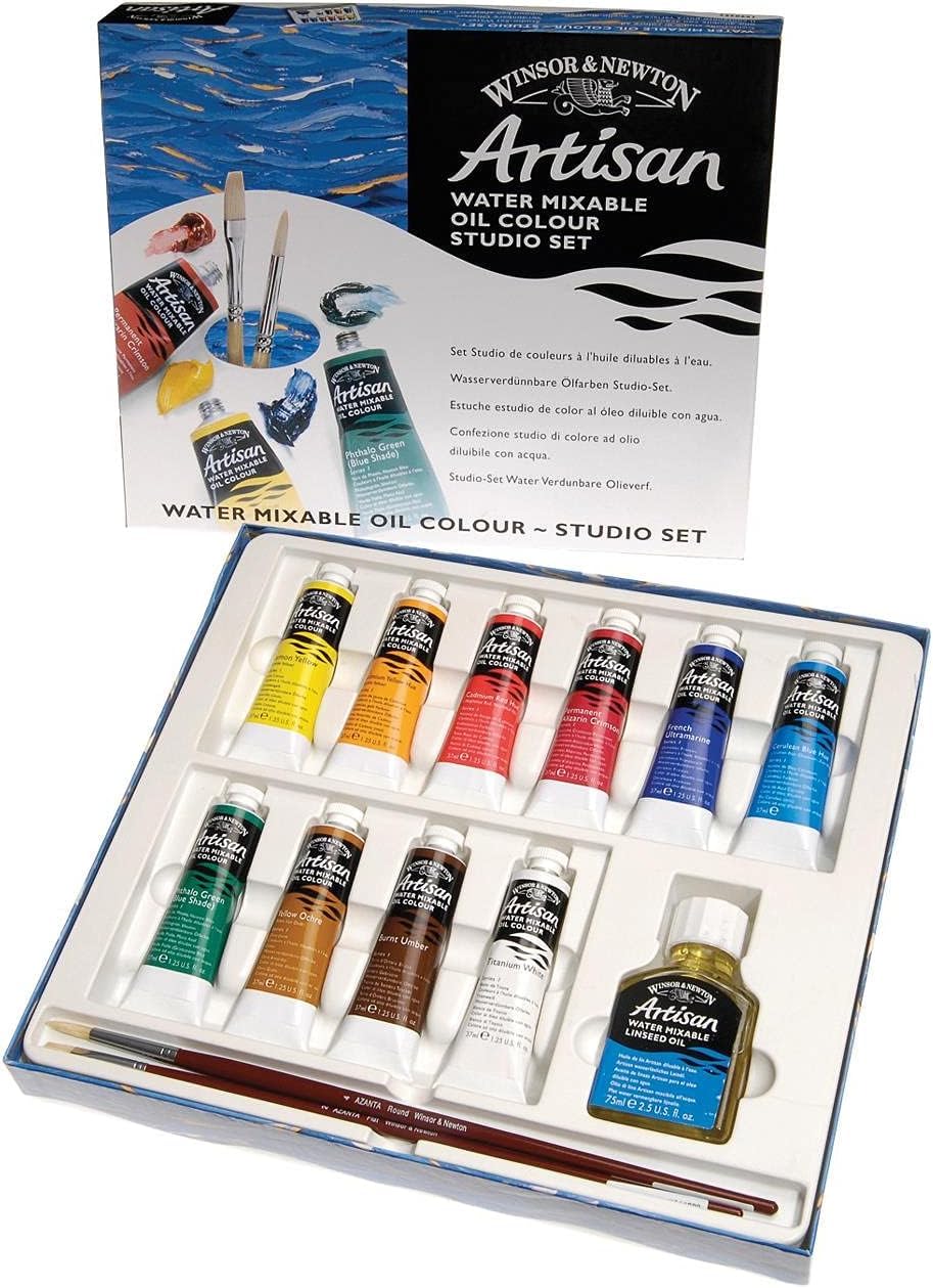 Winsor &amp; Newton 1590268 Artisan wasservermischbare Ölfarbe - Ölfarbenset, hohe Pigmentkonzentration,