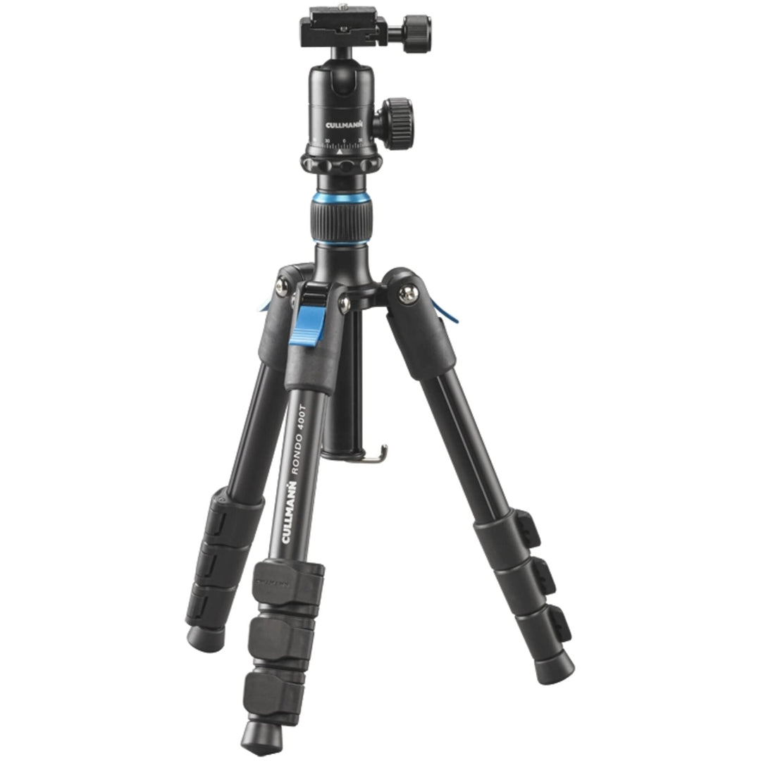 Cullmann Rondo 400T RB6.5 Reisestativ mit Kugelkopf, Tragkraft 3kg, Packmass 28cm, Auszugshöhe 89cm