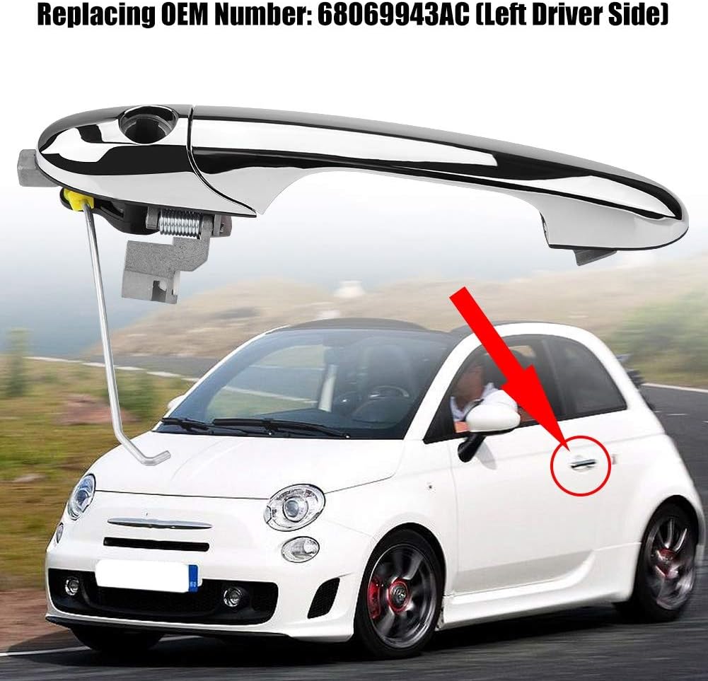 Äusserer Türgriff für Linkslenker 500 2012-2018 68069943AC (linke Fahrerseite), 68069942AC (rechte B