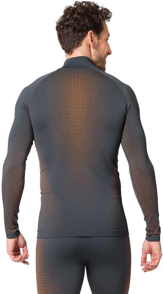 Odlo Herren Performance Warm Eco_196222 Funktionsunterwäsche Langarm Shirt mit Reissverschluss L Ind