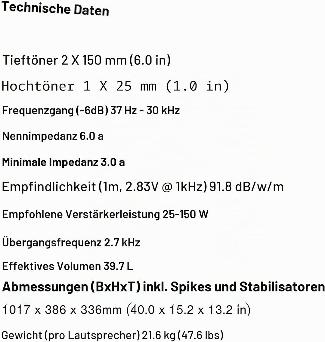 Q Acoustics 5050 Standlautsprecher Satin Schwarz (Einzellautsprecher) - 2,5 cm Hochtöner - Stereoanl