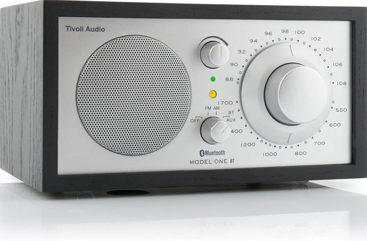 Tivoli Audio Model One BT Bluetooth UKW-/MW-Tisch Radio (Schwarz/Silber) Schwarz / Silber, Schwarz /