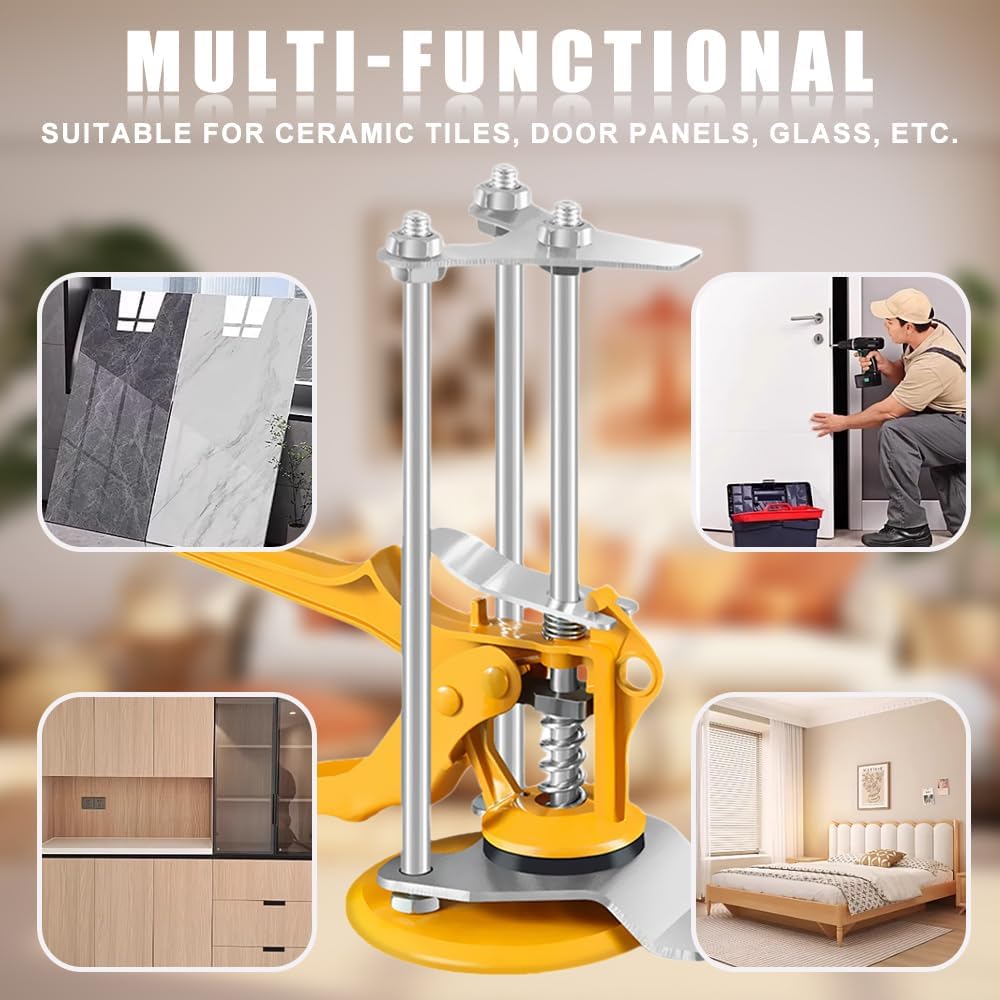 Geoyien Höhenversteller für Fliesen, Präzisions-Locator, Handheld Jack, robust und langlebig, geeign