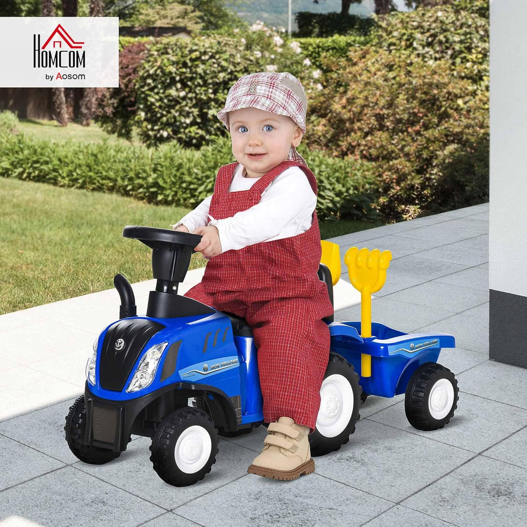 HOMCOM Kinder Rutschauto New Holland Rutscherfahrzeug Kinderauto Kinderfahrzeug Klassische Auto Lauf