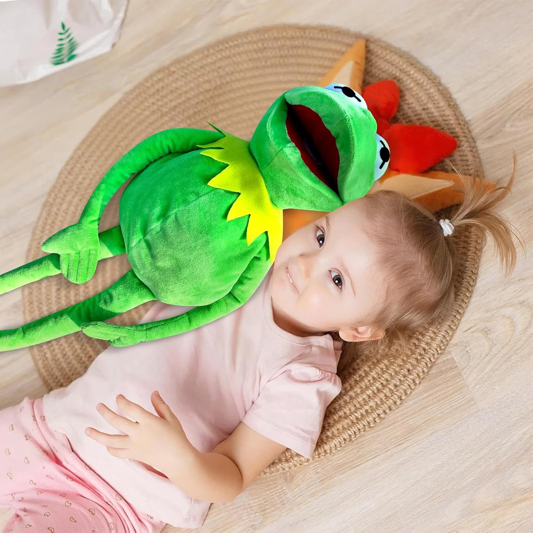 Kermit der Frosch Handpuppe PlüSchtier Frosch Handpuppen für Kinder Tier Kuscheltier Spielzeug 23.6i