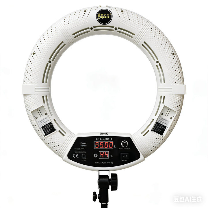 FD480 Digitaler Bildschirm LED Ringleuchte Licht Set:18 Zoll 96W Dimmbare LED-Ringlicht Lampenstativ