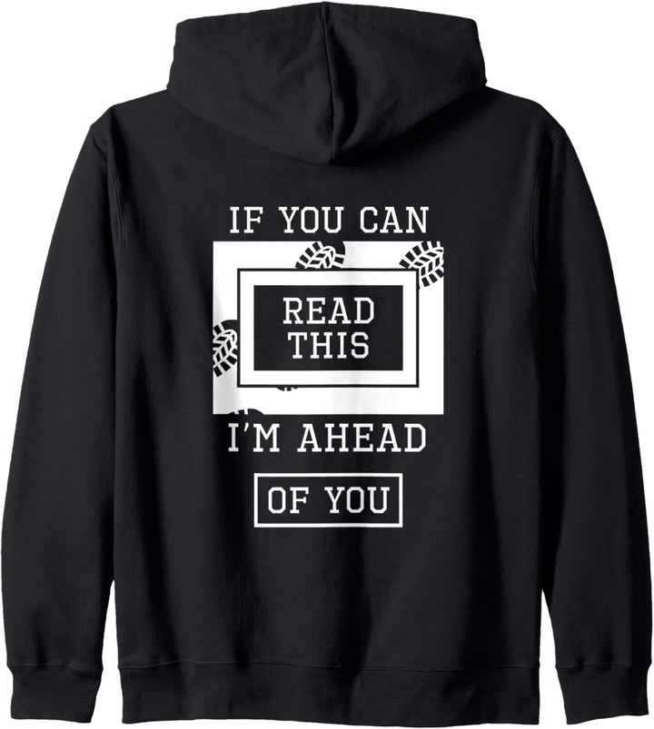Wenn Sie dies vorab lesen können Lustiger Runner Print Kapuzenjacke