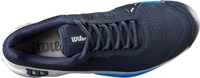 Wilson Herren Rush Pro 4.0 Clay Sneaker 40 EU Navy Blazer White Lapis Blue, 40 EU Navy Blazer White